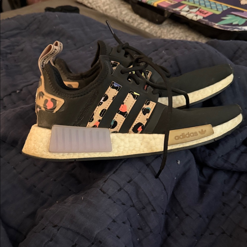 adidas Women's NMD_R1 "Black Leopard" sneakers